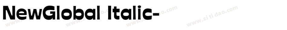 NewGlobal Italic字体转换